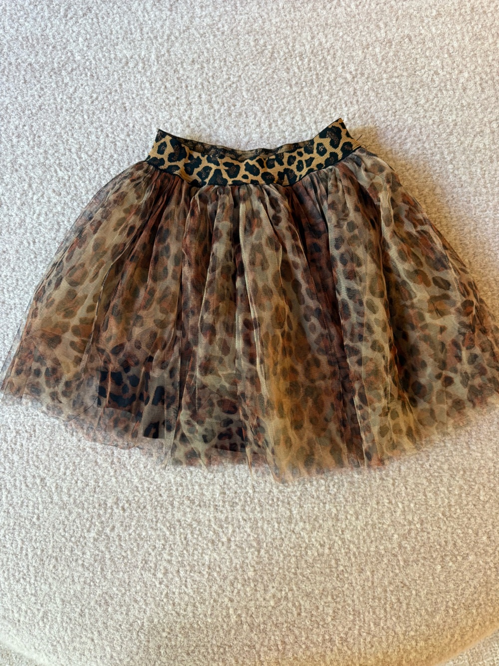 Hannah Banana Leopard Print Tulle Skirt - Brown & Black never worn